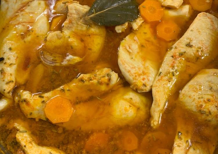 Filetes de pollo en escabeche de la abuela