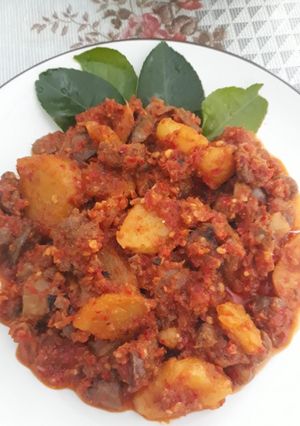 Foto resep Sambal ati empela kentang