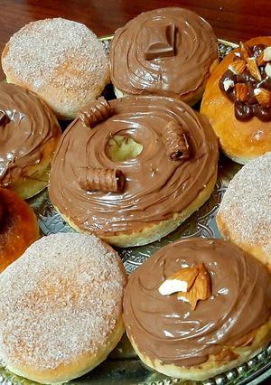 صورة لوصفة دوناتس الفرن 😍😋 خفيف جدا وهش