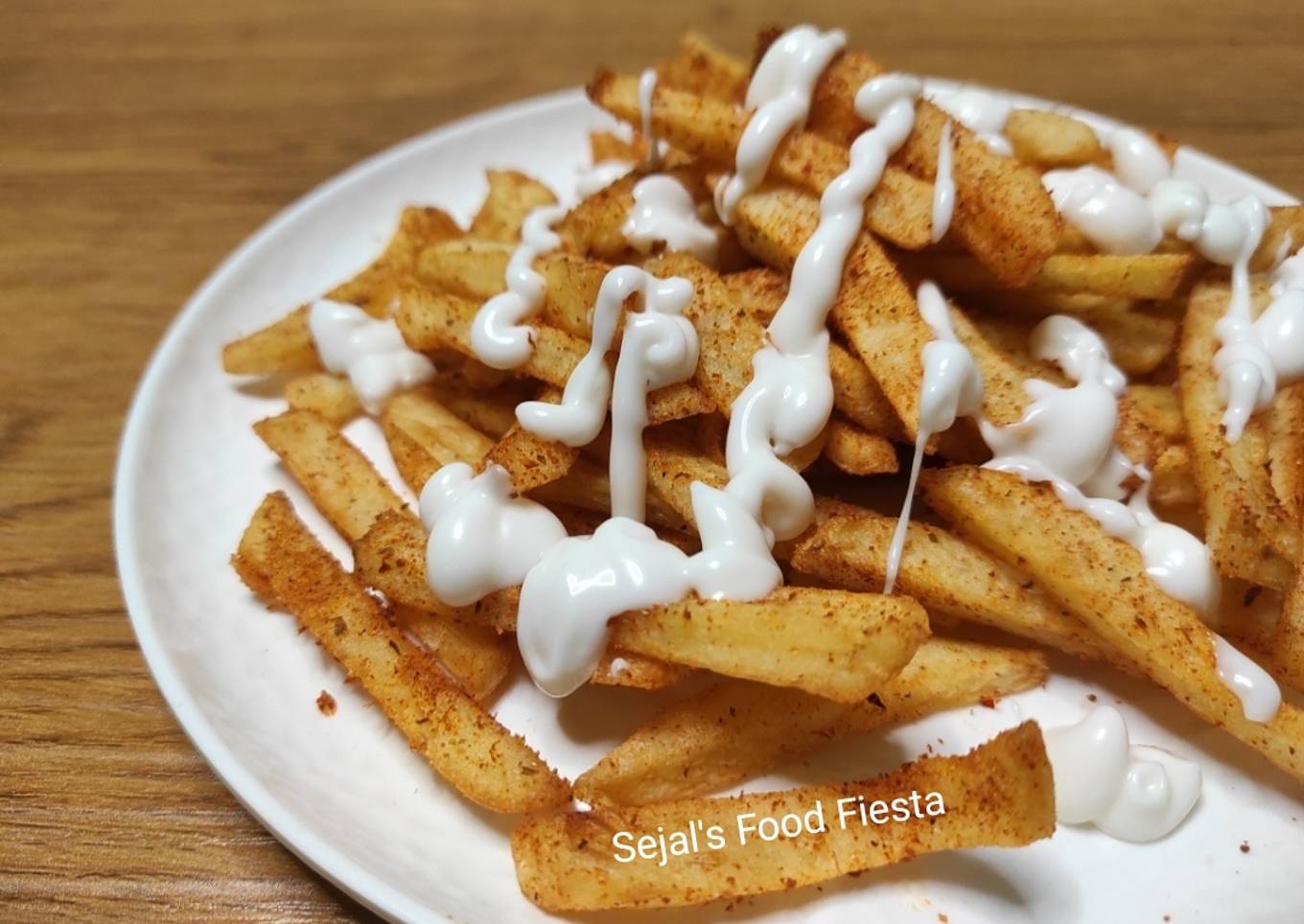 French fries with mayonnaise