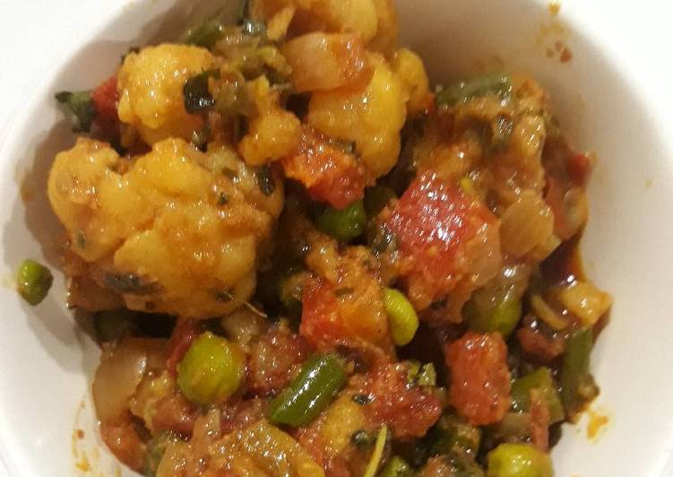 Easiest Way to Make Homemade Masala Mix veg Sabzi