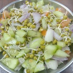 A picture of Sprouts moong salad.
