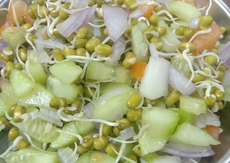 Recipe of Perfect Sprouts moong salad