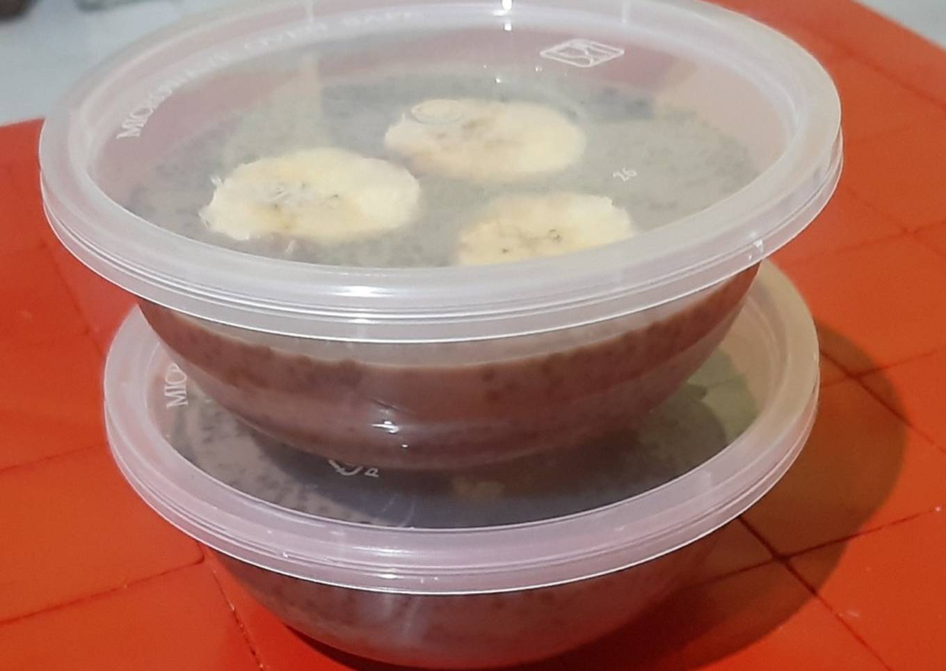 Puding Chia Seed Coklat Pisang