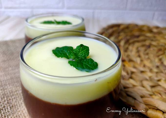 Puding chocolatos with vla vanilla