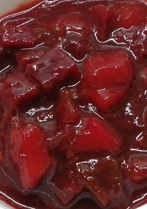 Céklás - szilva chutney (csatni) recept fotója
