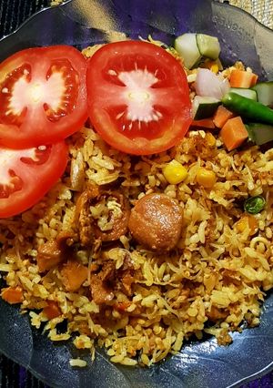 Foto resep Spicy nasgor kuning w/vermicelli 'n vegie