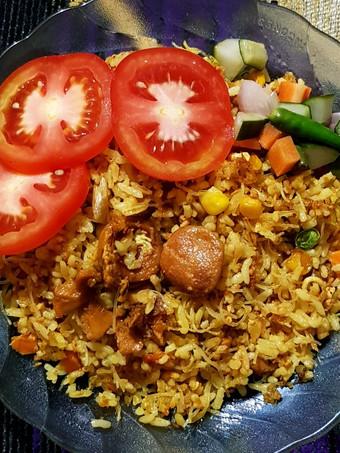 Resep Spicy nasgor kuning w/vermicelli 'n vegie Anti Gagal