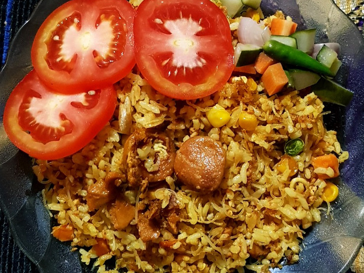 Resep Spicy nasgor kuning w/vermicelli &amp;#39;n vegie Anti Gagal