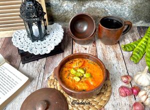 Foto resep Lodeh Jantung Pisang Pete