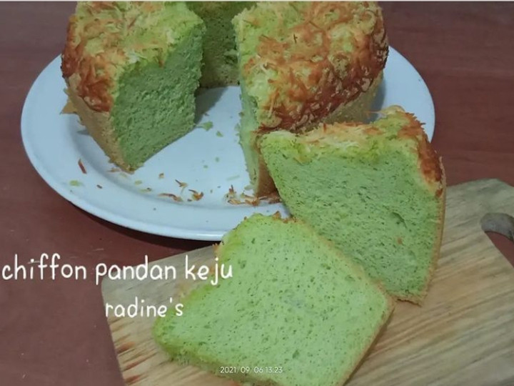 Bagaimana Membuat Chiffon pandan keju Anti Gagal