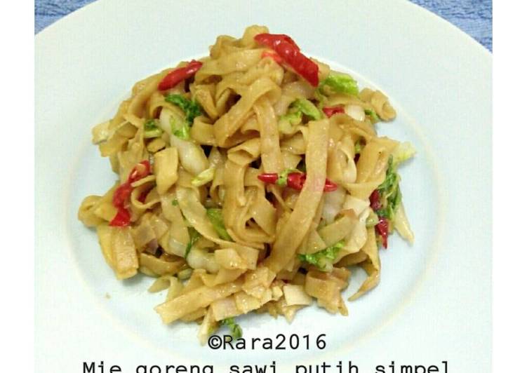 Mie goreng sawi putih simpel