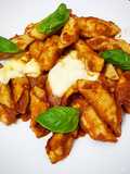 Garganelli al huevo con salsa marinara