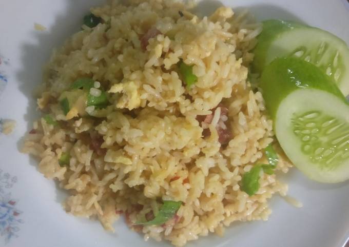 Cara Gampang Membuat Nasi Goreng Lapciong (Non Halal), Menggugah Selera