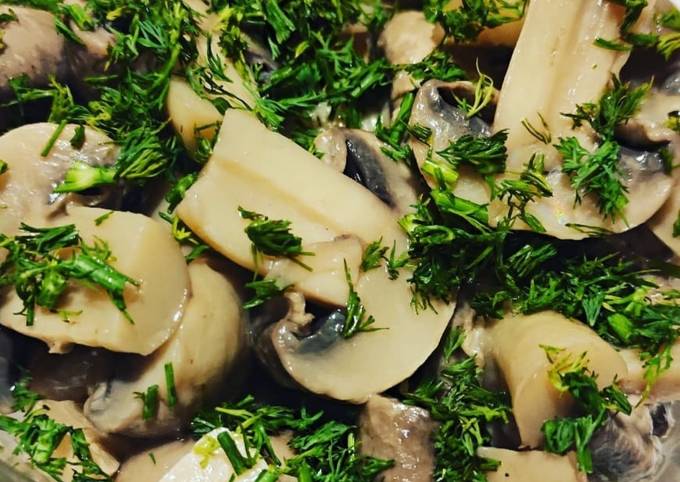 Мариновані печериці