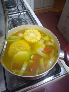 Una foto de Sopa de verduras