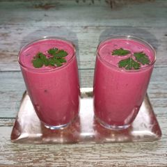 A picture of Beetroot Buttermilk With Tempering.