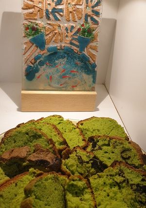 عکسی از دستور کیک اسفناج خوشمزه و خوشرنگ