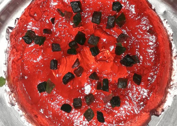 Raspberry jello