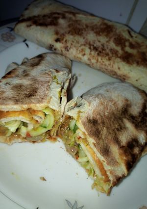 A picture of Beef shawarma.