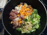 Lombinho com Legumes e Molho de Rabo de Boi