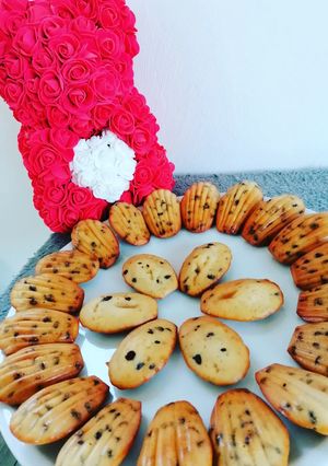 Une photo de 🌺Madeleines healthy aux pépites de chocolat🌺