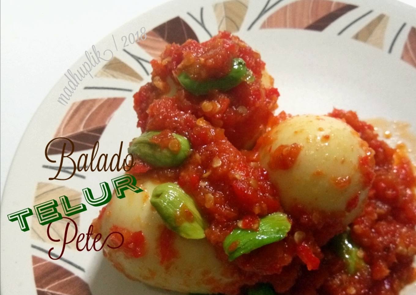 Resep Balado Telur Pete, Enak Banget