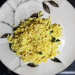 Andhra Uggani/puffed rice upma A picture of Andhra Uggani/puffed rice upma.