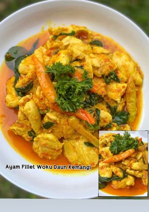 Foto resep Ayam Fillet Woku Daun Kemangi