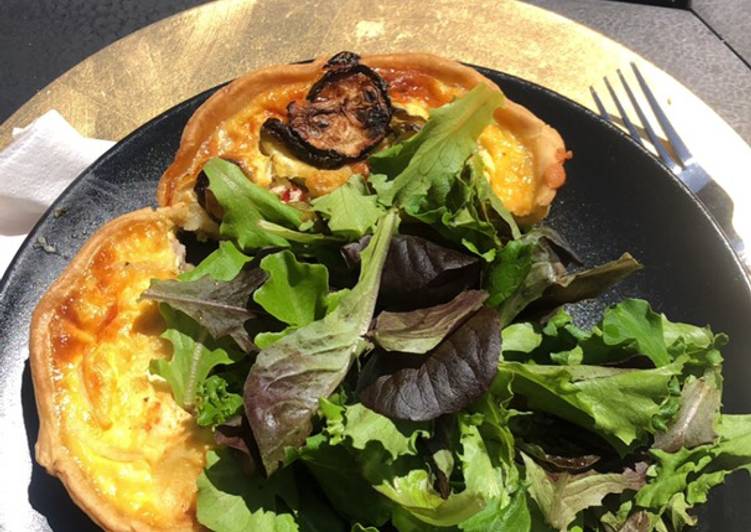 La Recette Pas à Pas Mini Quiche courgettes feta