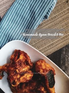 Gambar Ayam Percik dan Pes stail Utara (homemade)