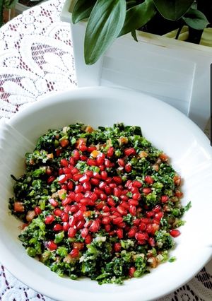 صورة لوصفة تبولة السبانخ