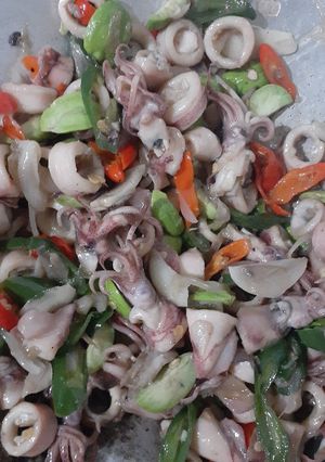 Foto resep Oseng cumi pete cabe Ijo (oscupejo)