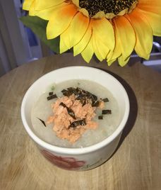 cháo cá hồi cho bé