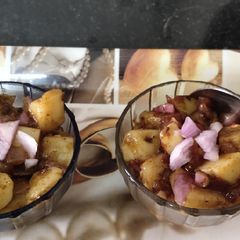 A picture of Potato chaat.