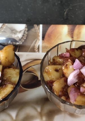 A picture of Potato chaat.