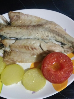 Una foto de Lubina al horno