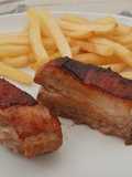 Costillas con miel y barbacoa
