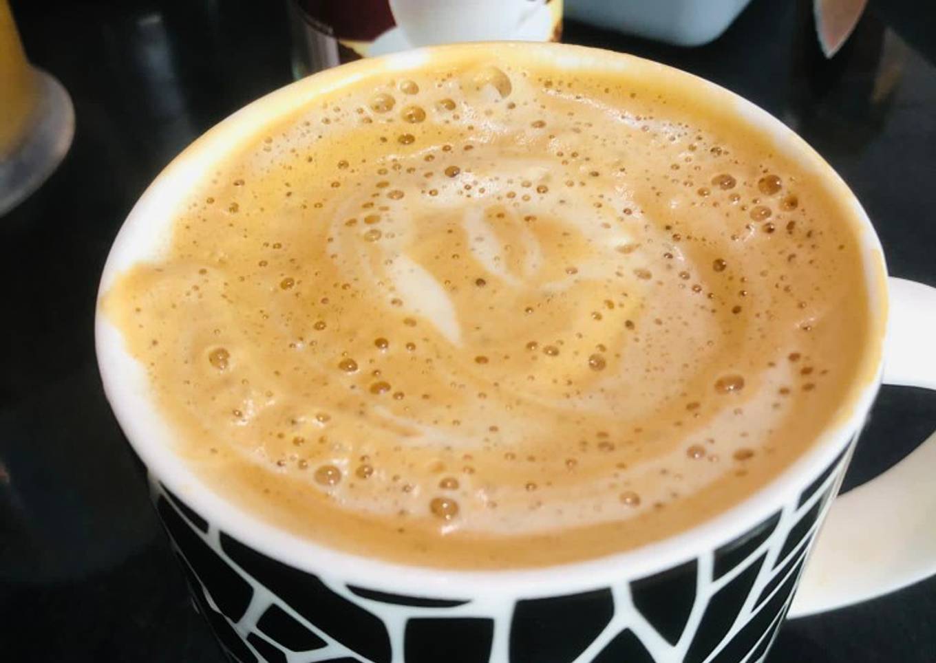 Hot creamy coffee ☕