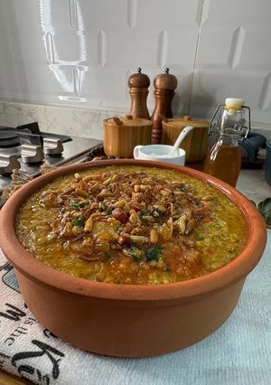 صورة لوصفة طاجن جريش بالدجاج والكاري