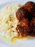 Cous cous con albóndigas estilo Marroquí