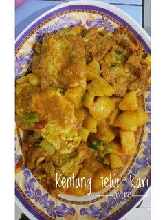 Foto resep Kentang telur kari