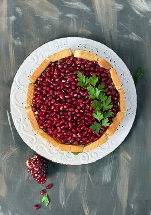 عکسی از دستور سالاد مرغ یلدایی