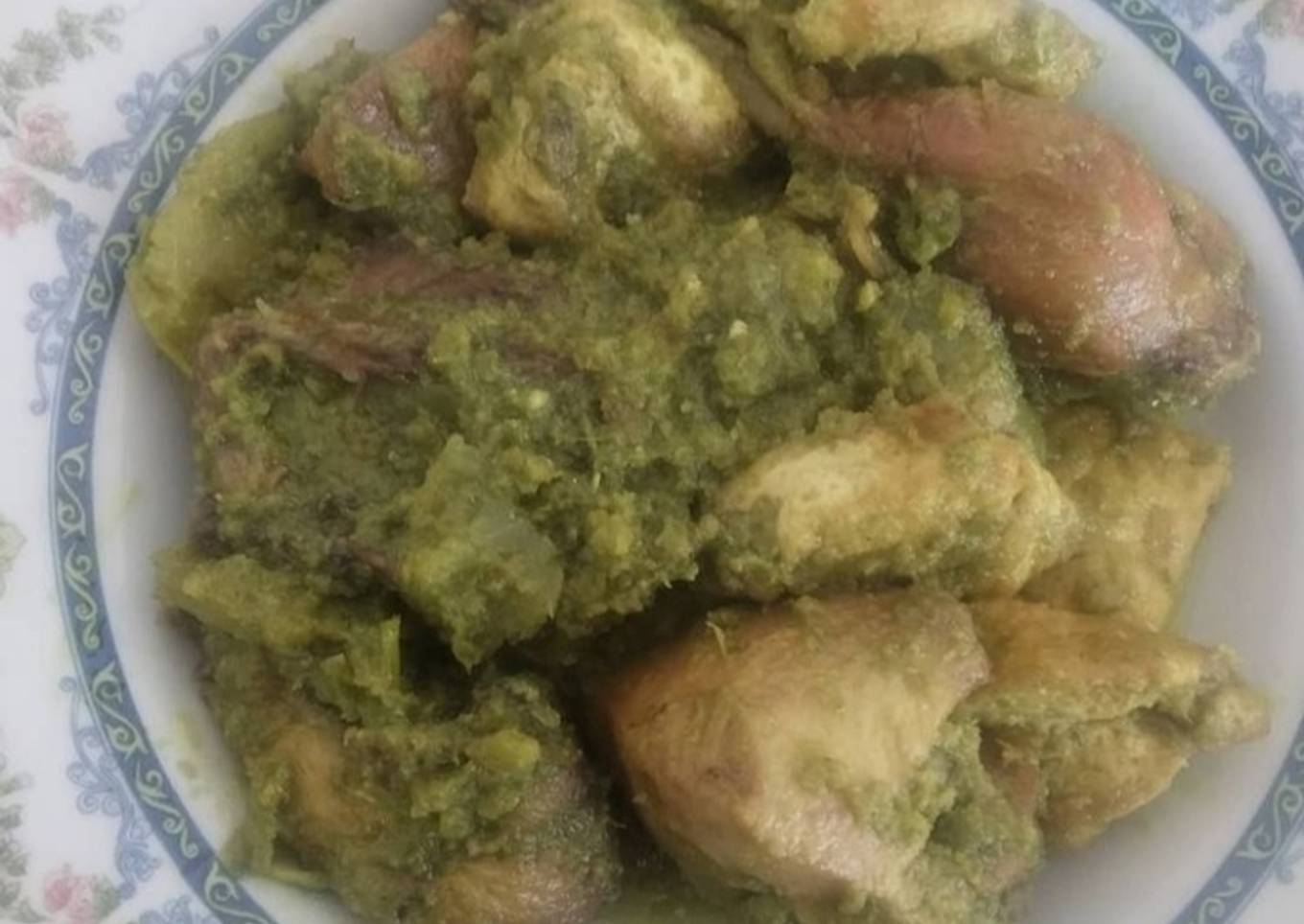 Ayam cabe hijau khas koto gadang bukittinggi sumbar