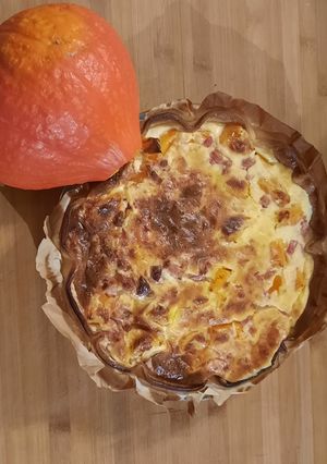 Une photo de Quiche lardon potimarron