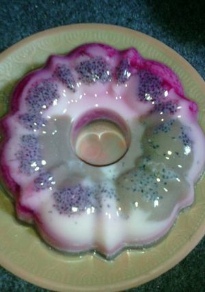 Foto resep Puding pelangi
