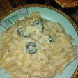 Macroni with white sauce