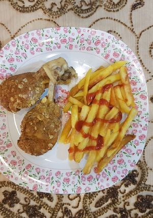 عکسی از دستور مرغ کنتاکی