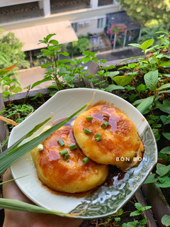 Hình của món Bánh Mochi Khoai Tây Nhân Phô Mai.