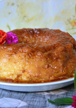 Una foto de Flan con suero de leche🍮
